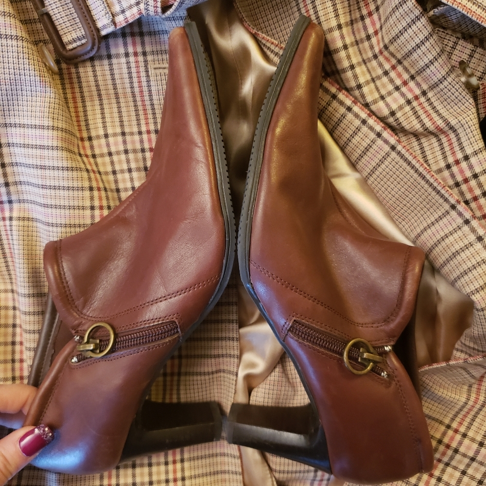 LizC Flex, leather, boots, size 8.5